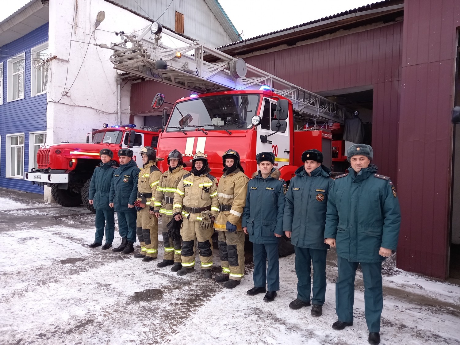 Пожарно-спасательная часть №20 города Тулуна признана лучшей в России